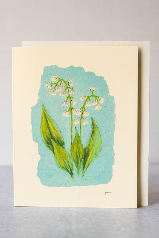 lily of the valley card - Starfruit Prints