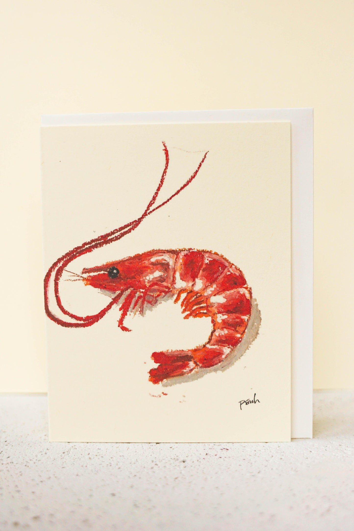 shrimp card - Starfruit Prints